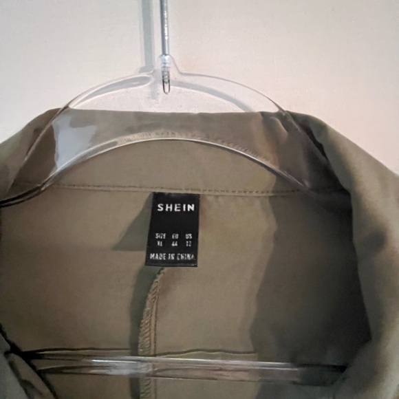 SHEIN Sage Green Blazer with Gold Buttons - Picture 3 of 5